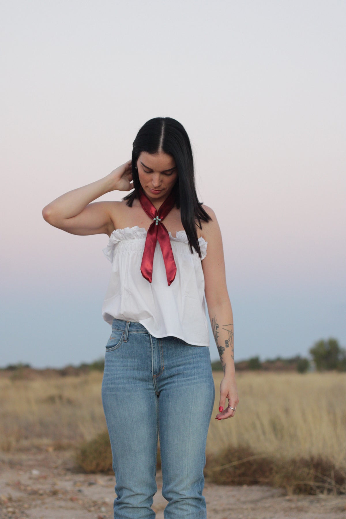 Wine Satin - Tie
