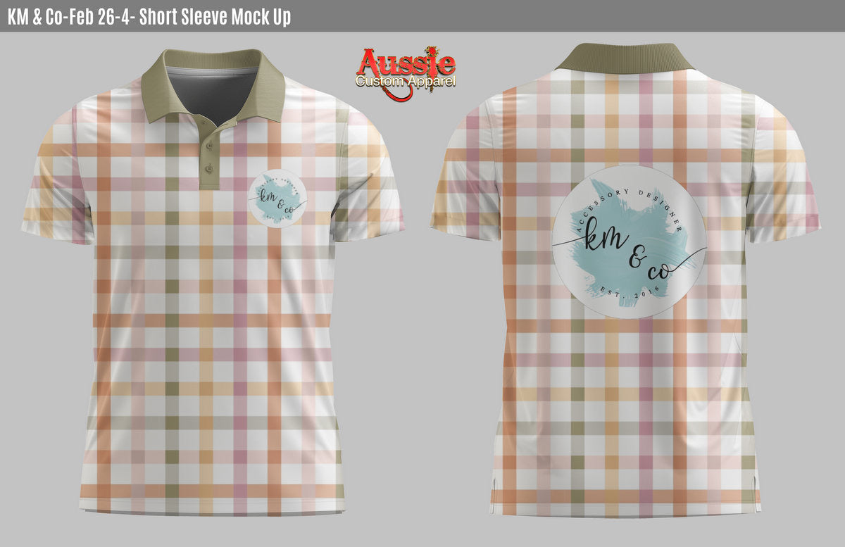 Sage Check Shirt - SIZE SMALL - SHORT SLEEVE