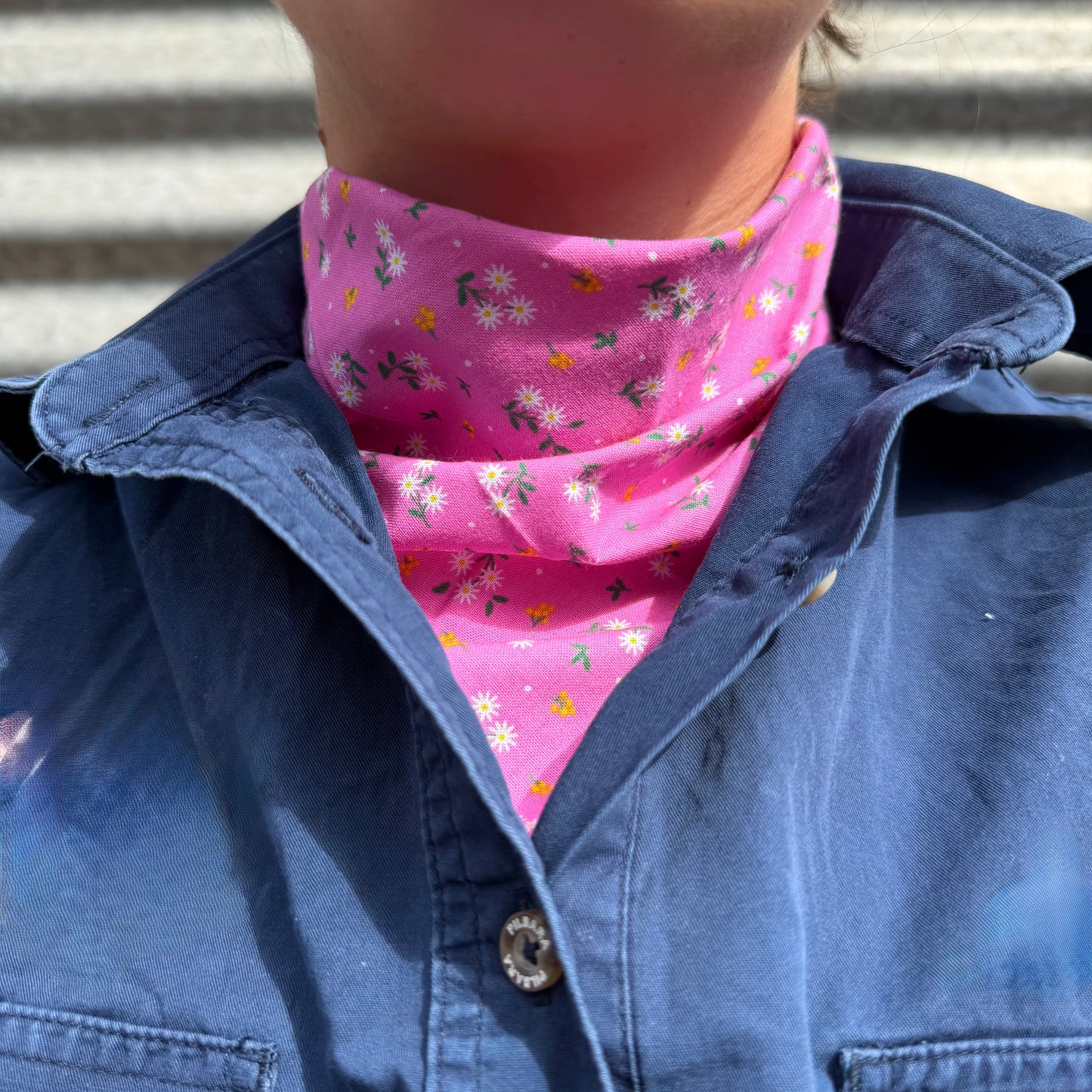 Cotton Candy Flowers - Neck Scarf