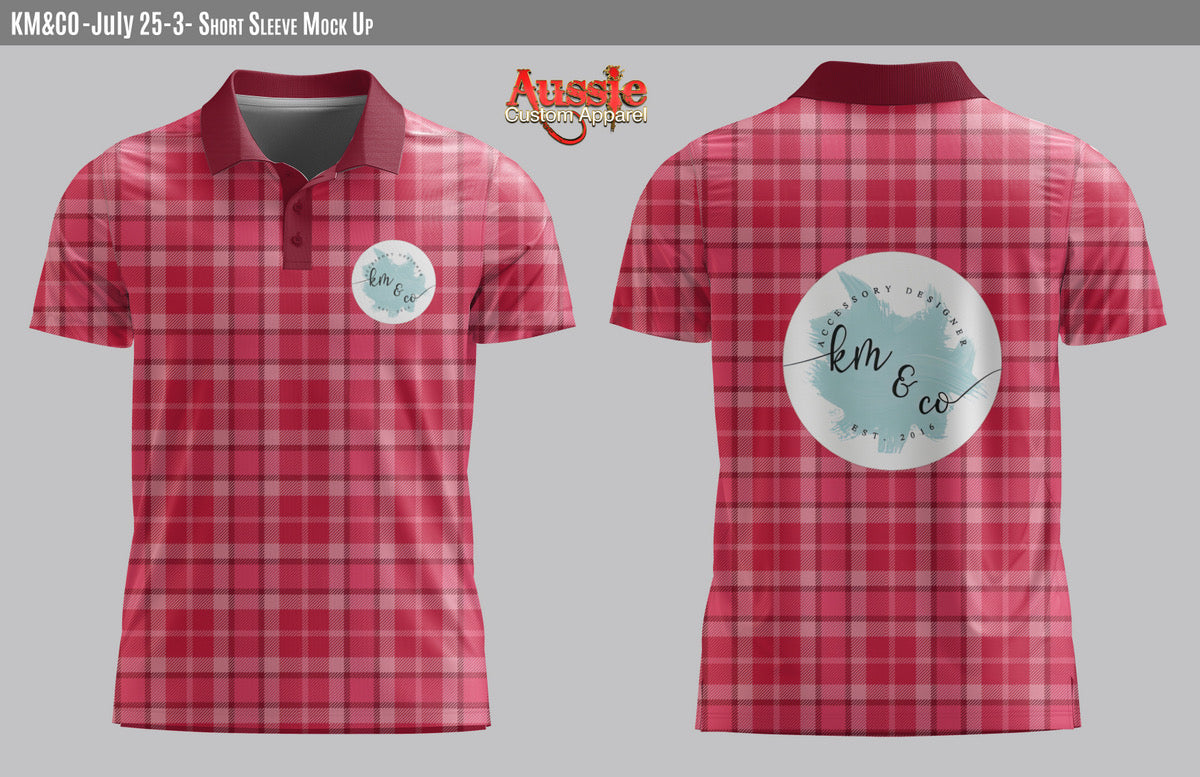 PRE-ORDER - Raspberry Plaid KM & Co Fishing Shirt