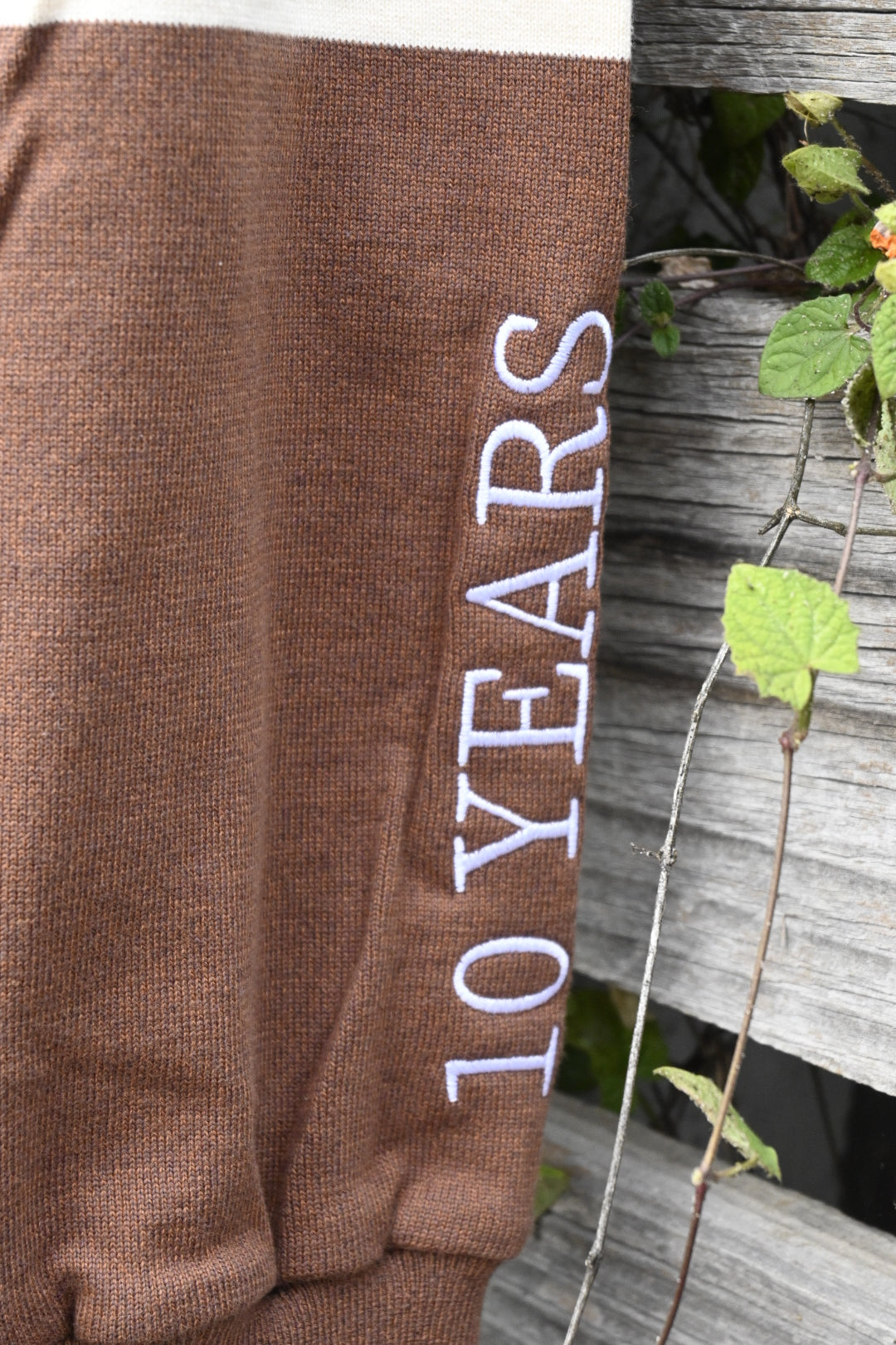 Brown, Cream & White - Rugby Jumper