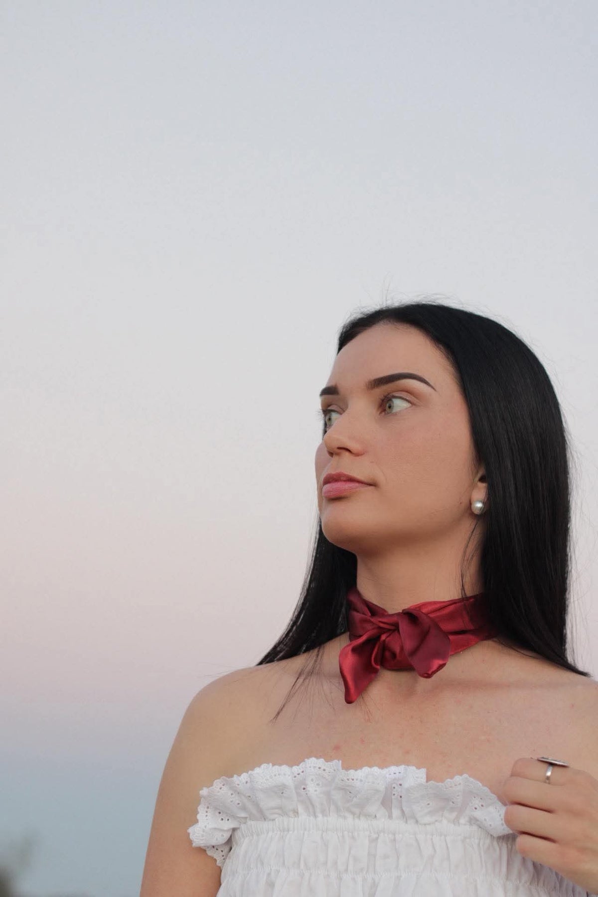 Wine Satin - Tie