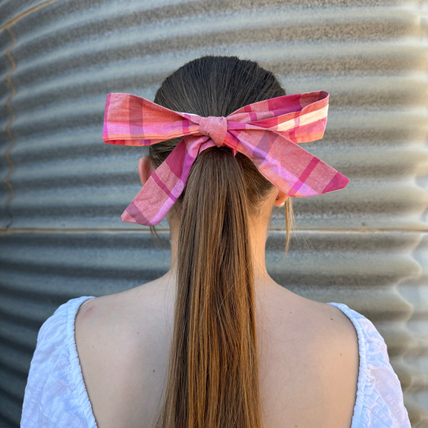 Pink & Orange Tartan - Tie