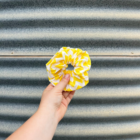 Yellow ZigZag - Scrunchie