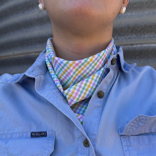 Rainbow Check - Scarf