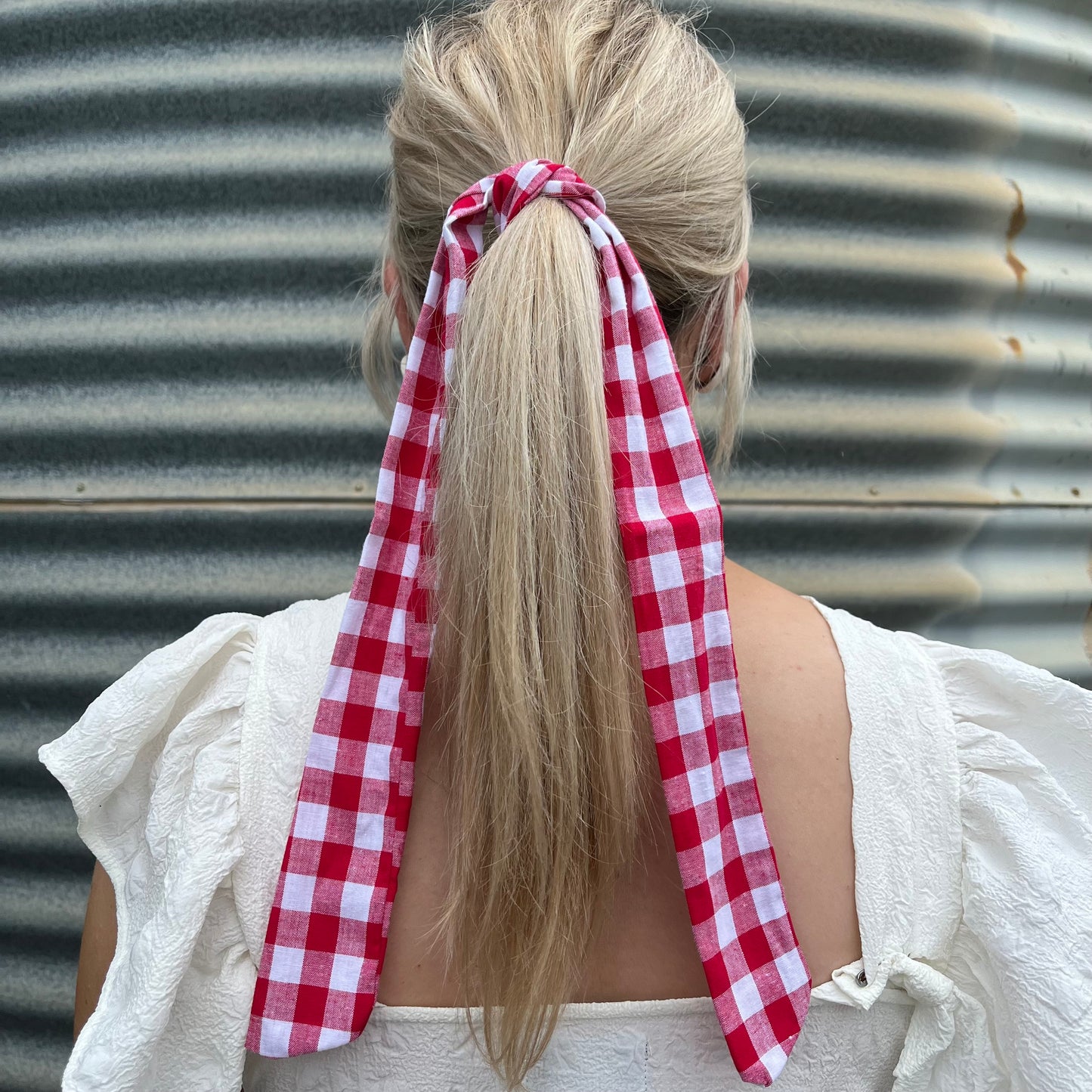 Red & White Gingham - Tie