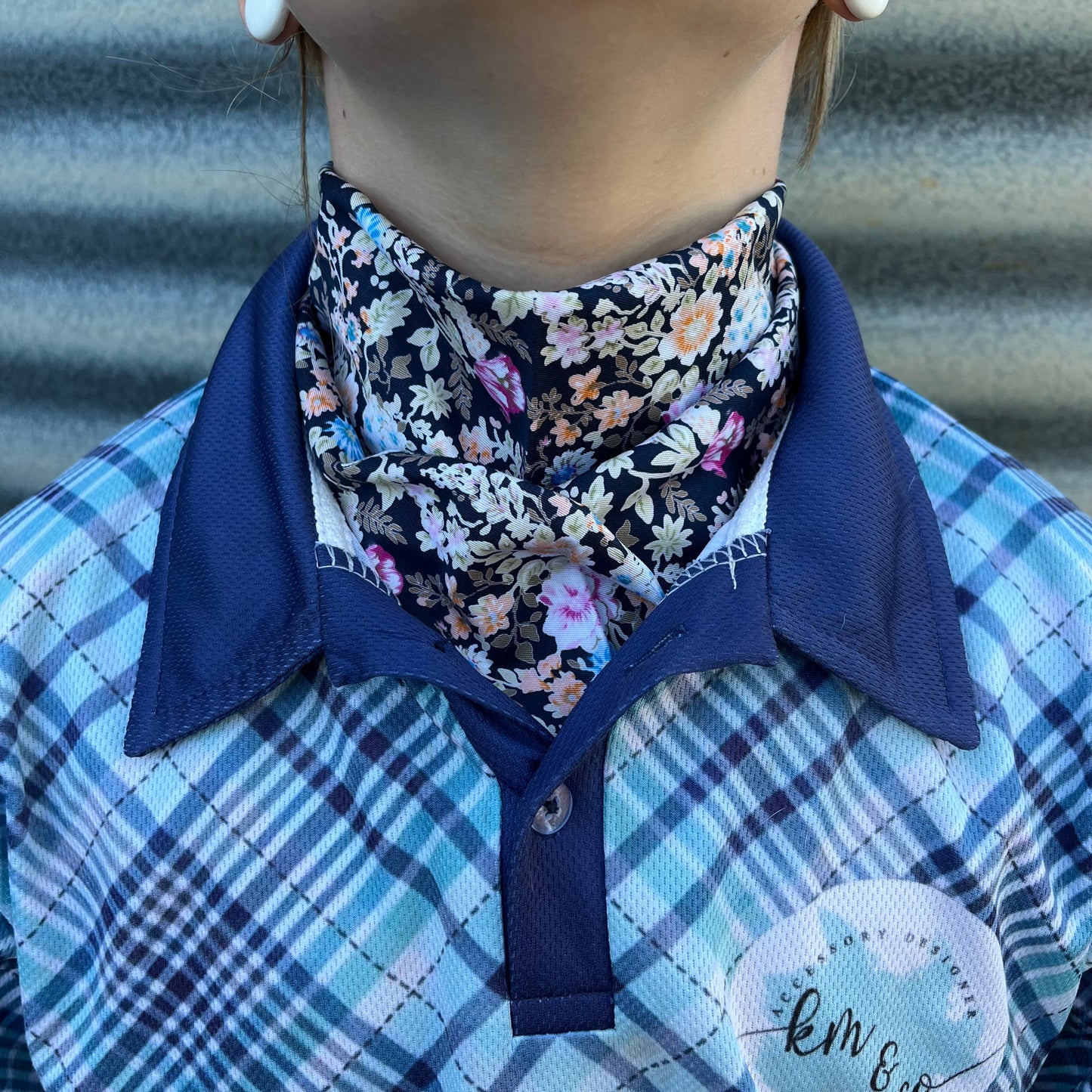 Multicoloured Floral - Kids Neck Scarf