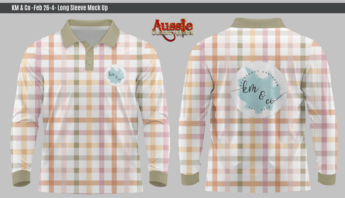 Sage Check Shirt - SIZE 13/14 (xs) - LONG SLEEVE