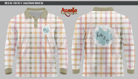 Sage Check Shirt - SIZE 13/14 (xs) - LONG SLEEVE