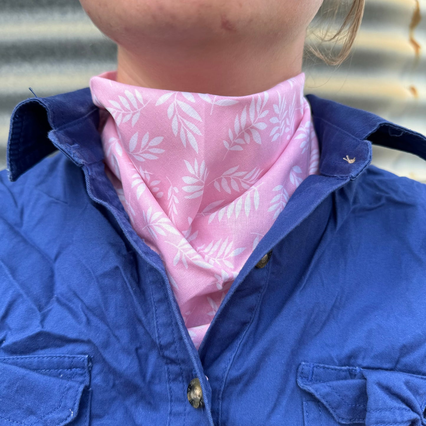 Pink Ferns - Adult Neck Scarf