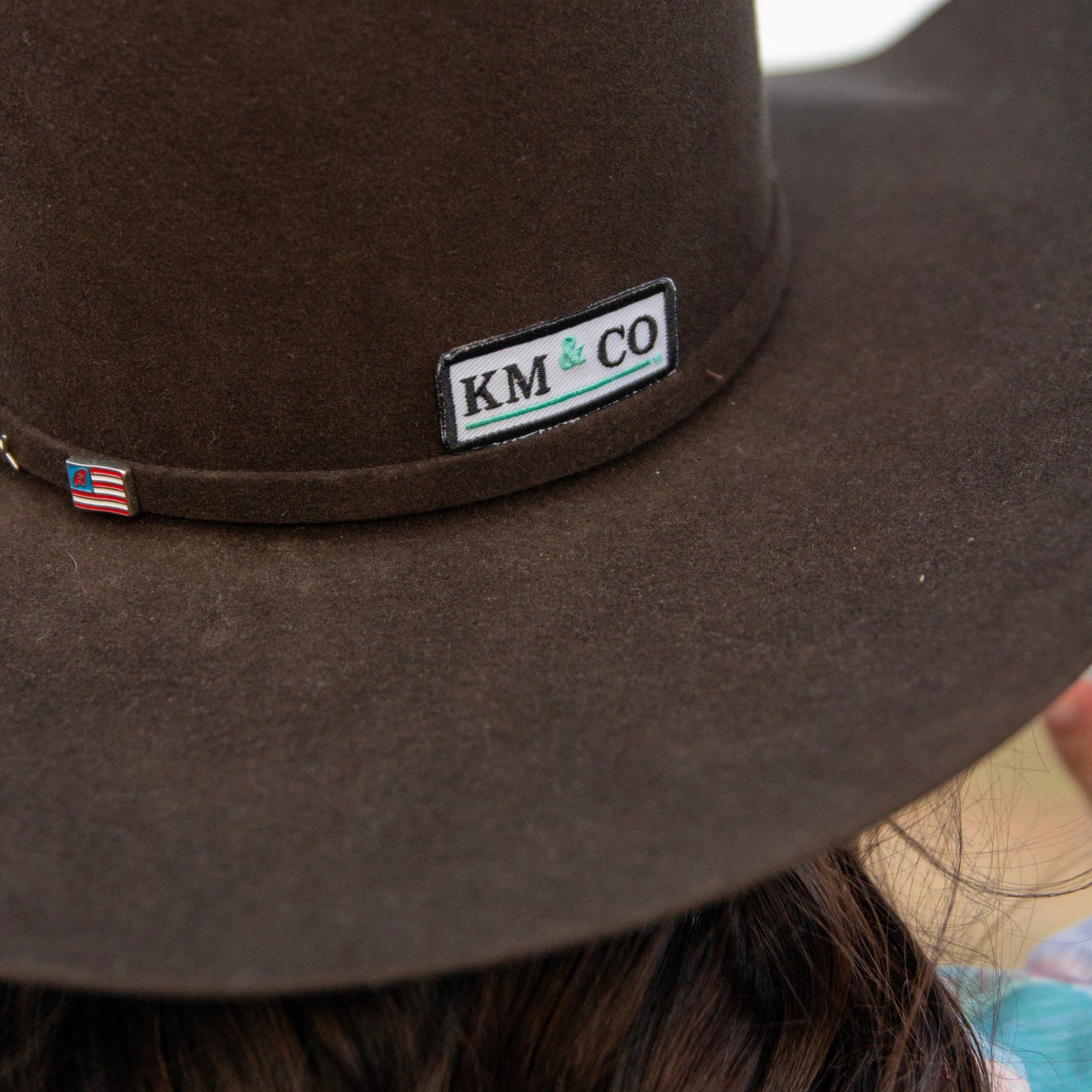 KM & Co Rectangle Hat Patch