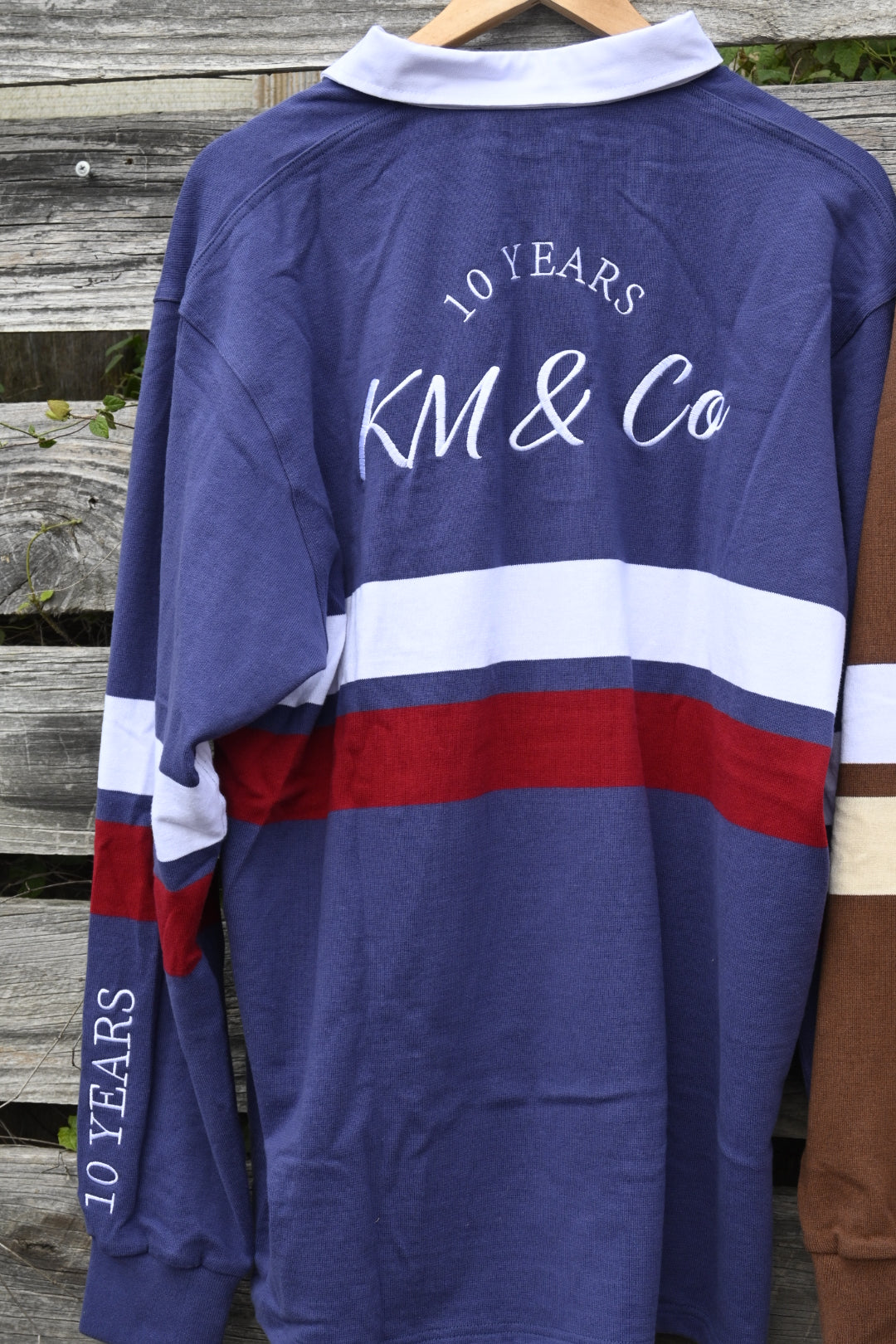 Navy, White & Red - Rugby Jumper