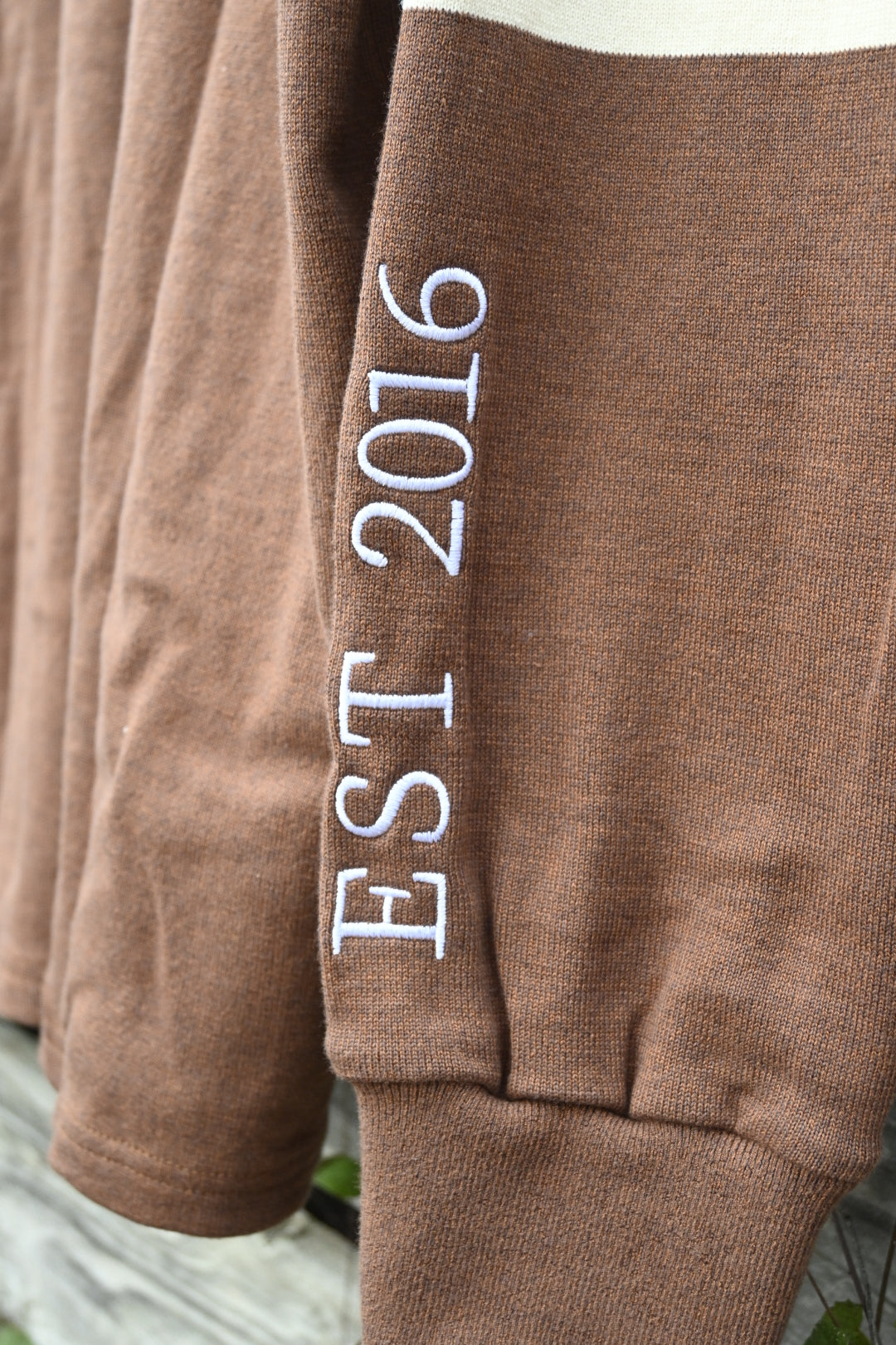 Brown, Cream & White - Rugby Jumper