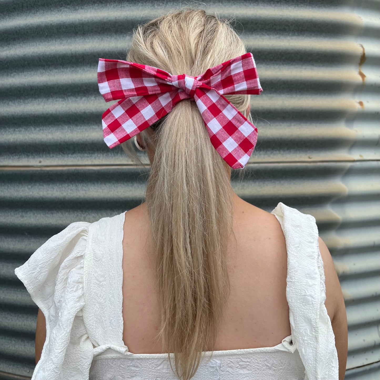 Red & White Gingham - Tie