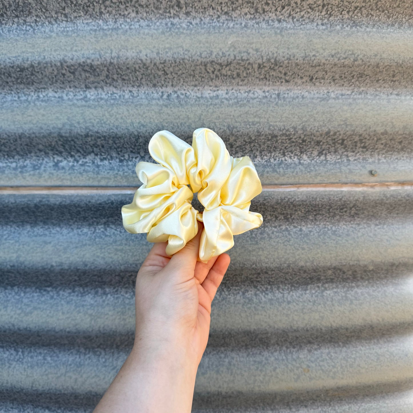 Butter Yellow Silk - Scrunchie