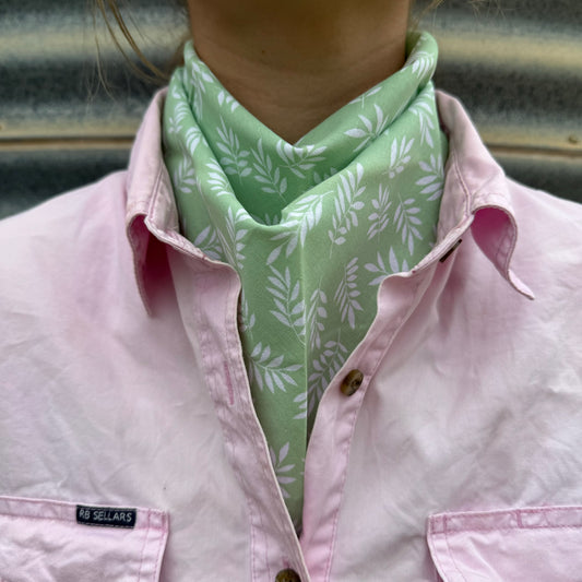 Green Ferns - Adult Neck Scarves