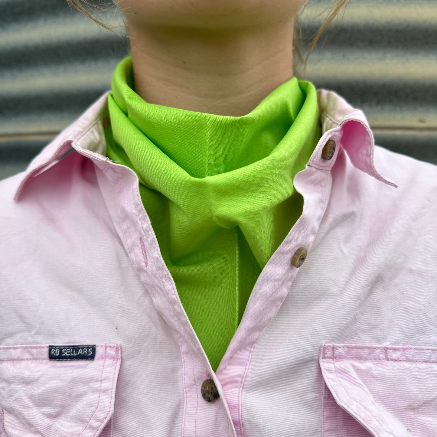 Lime Green - Adult Neck Scarf