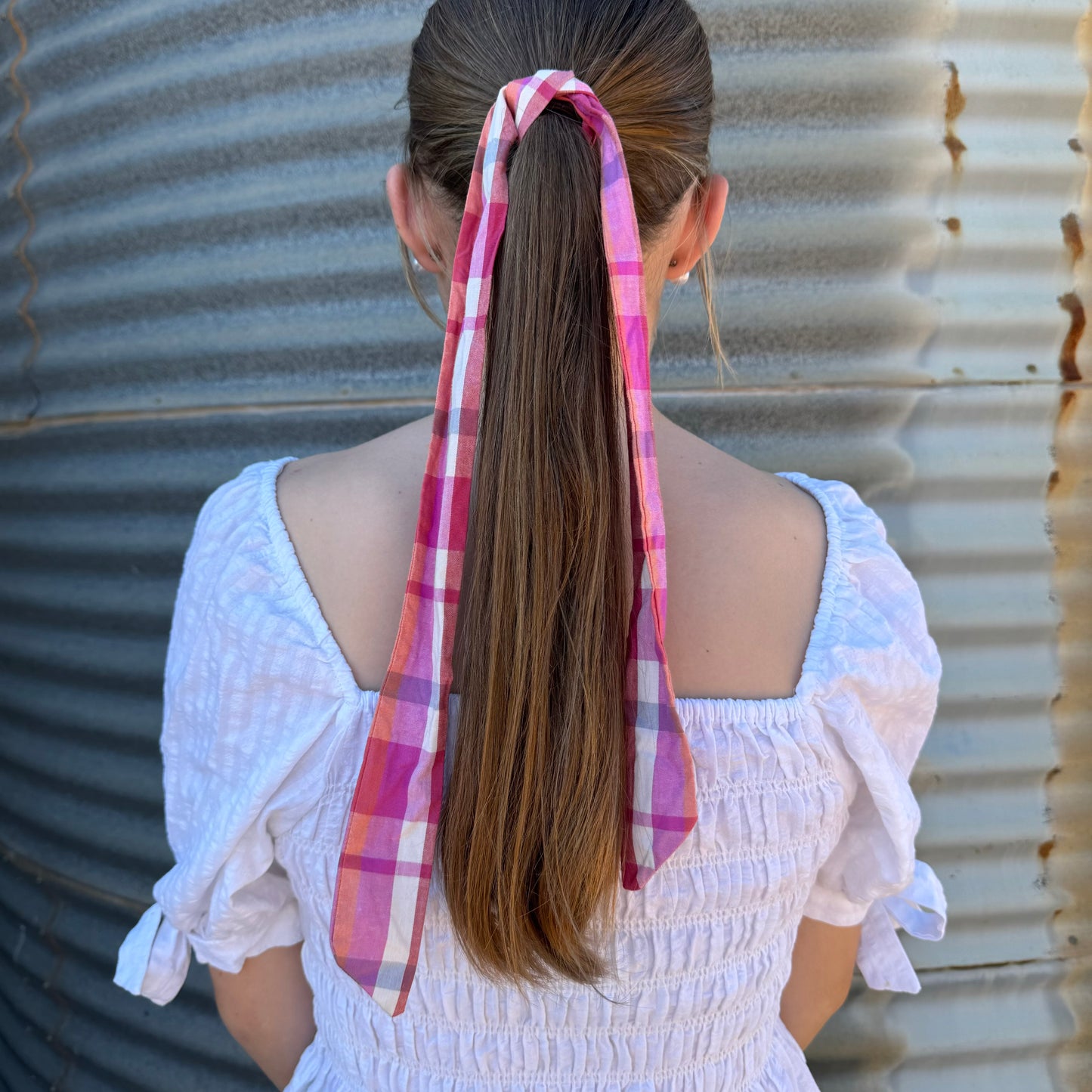 Pink & Orange Tartan - Tie