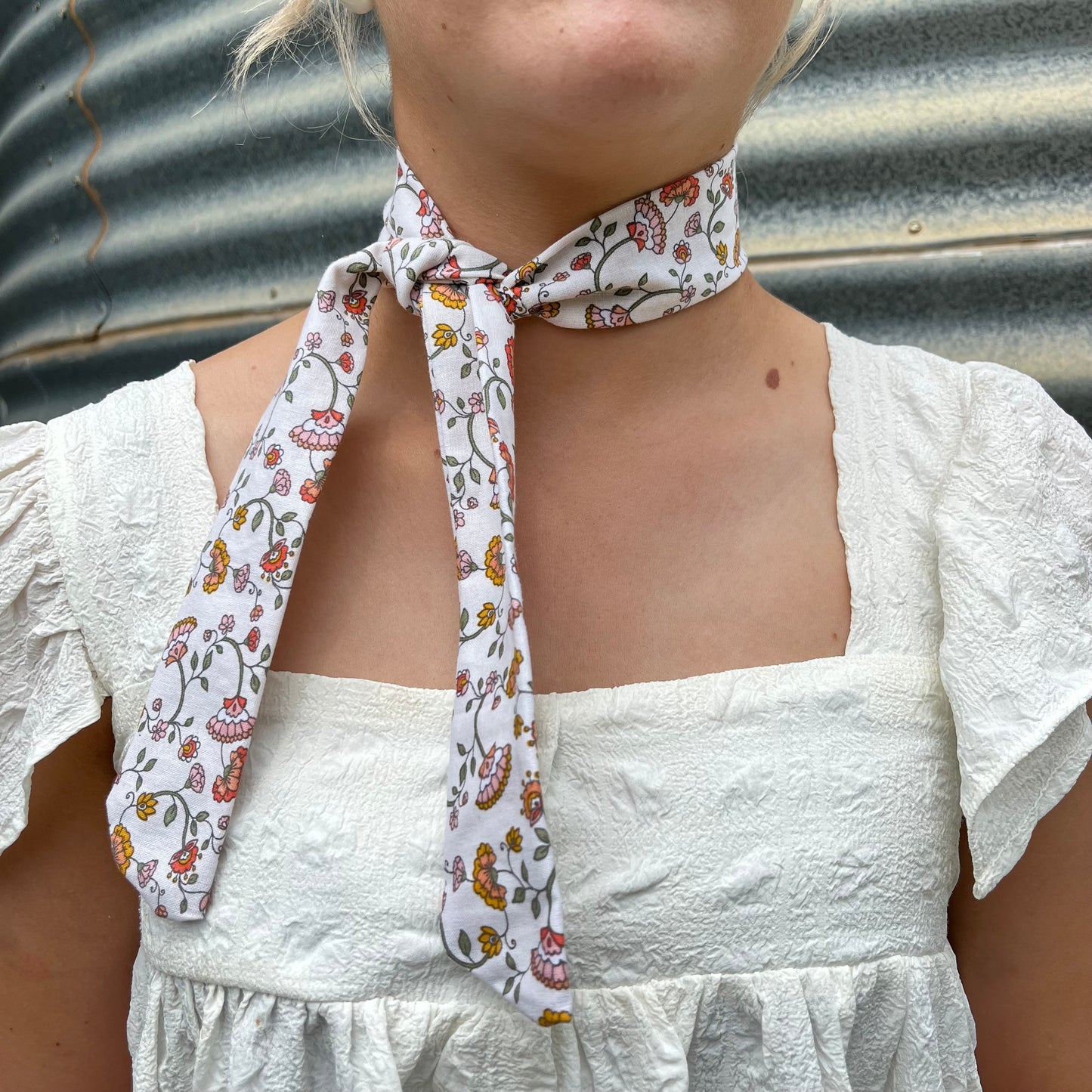 Beige Floral - Tie