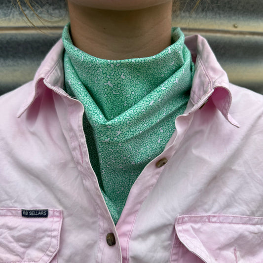 Mint Daisy - Adult Neck Scarf