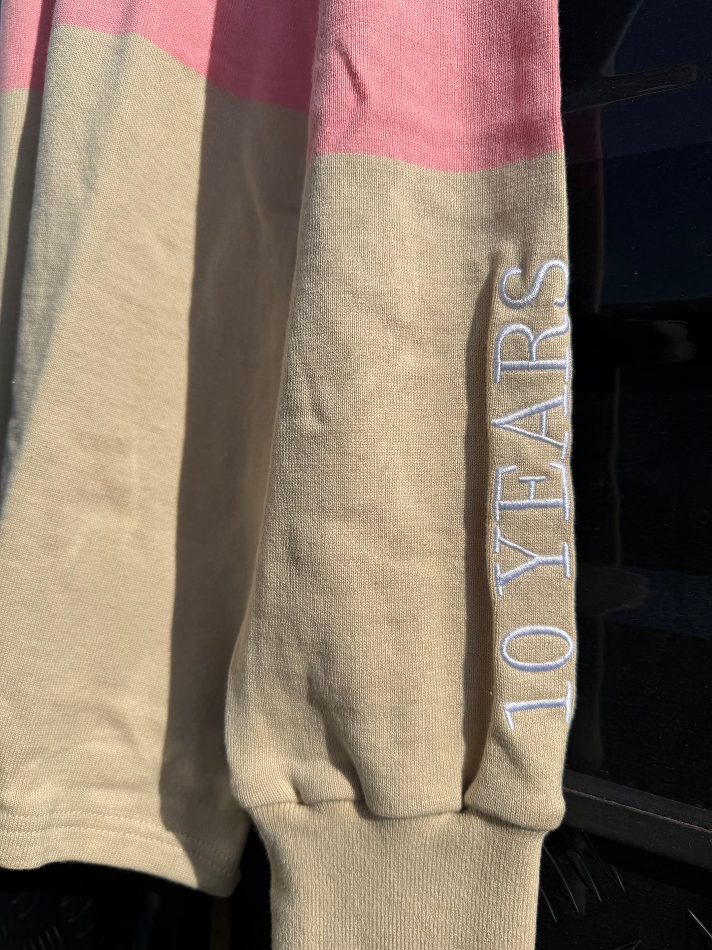 Cream, White & Peach - Rugby Jumper