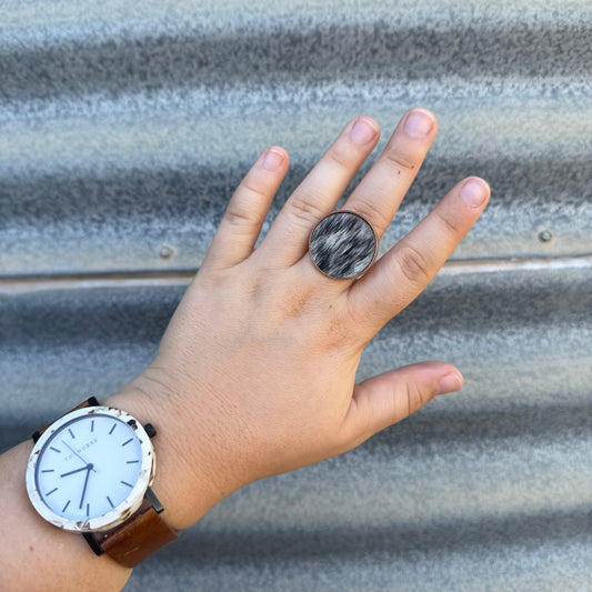 Copper Cowhide Ring - #1
