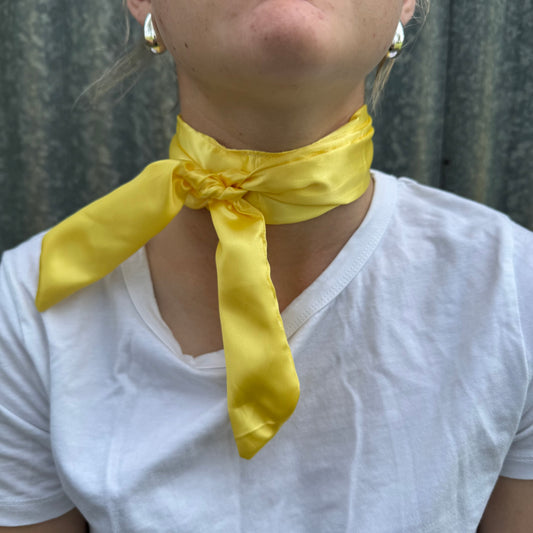 Lemon Yellow Silk - Tie