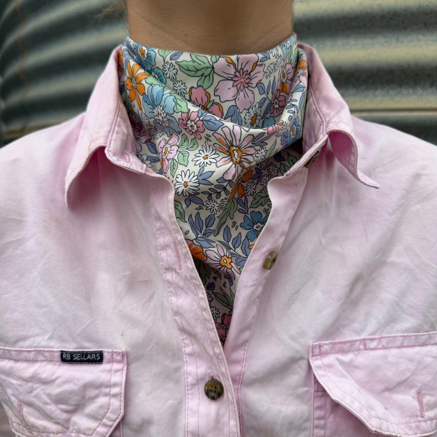 Retro Floral - Adult Neck Scarf