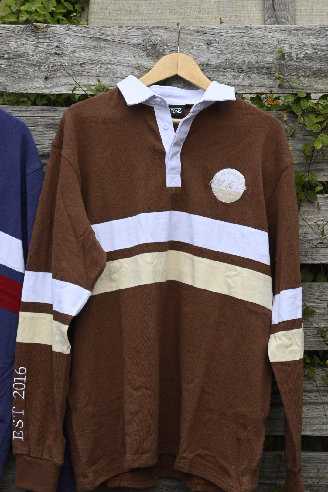 Brown, Cream & White - Rugby Jumper
