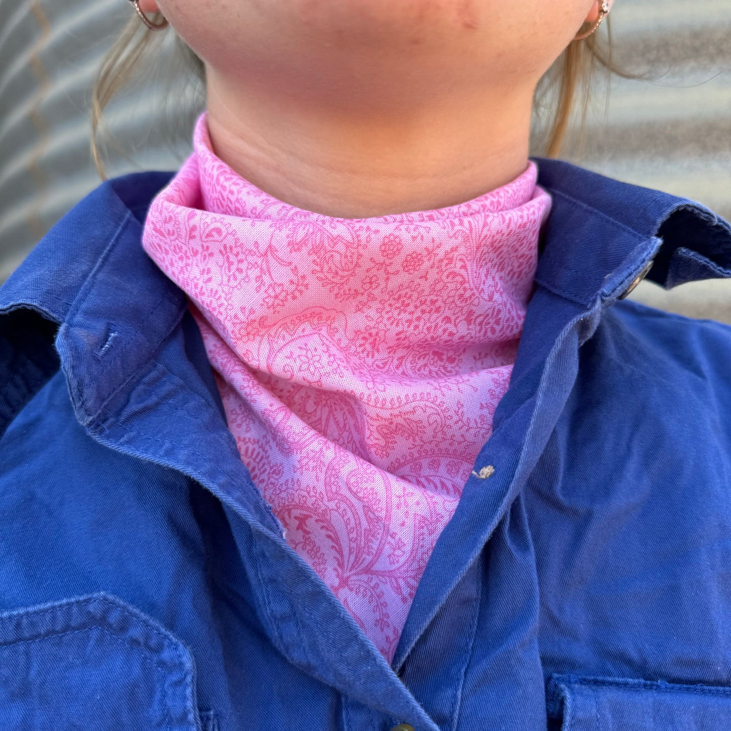 Pink Paisley - Adult Neck Scarf