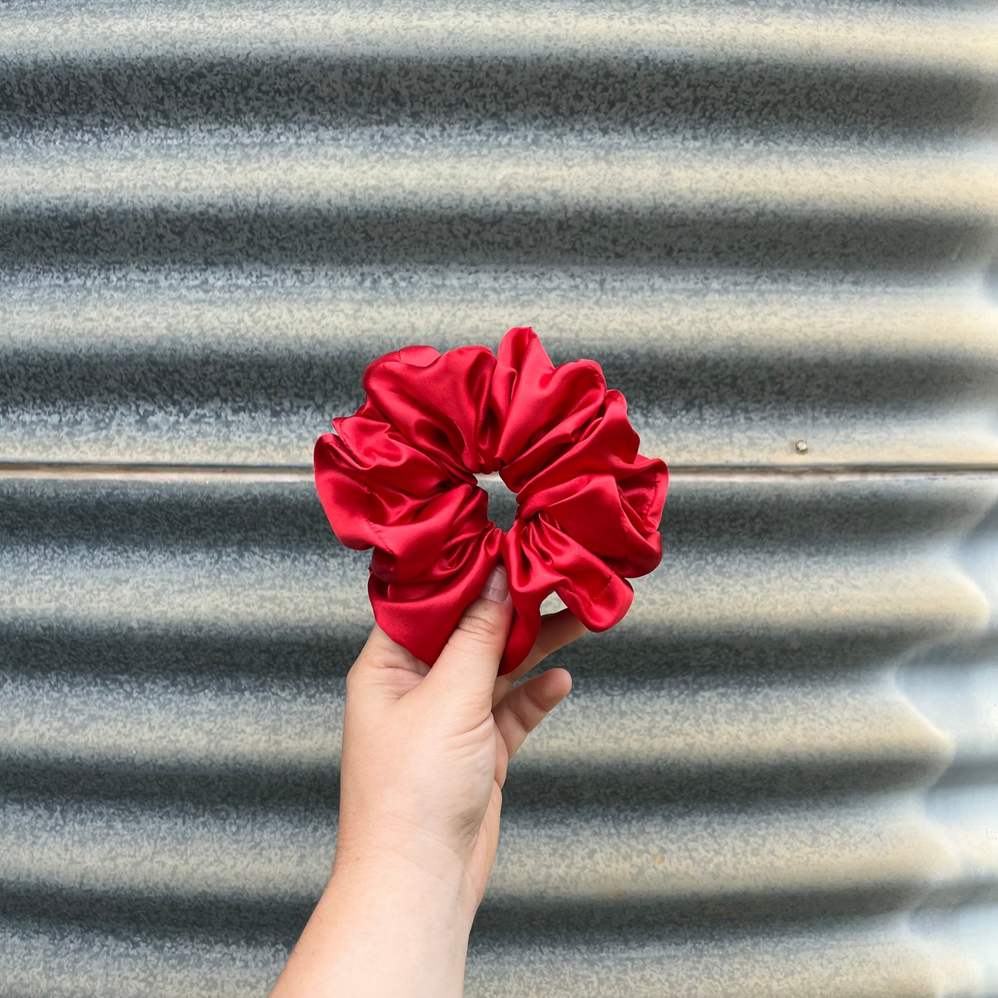 Red Silk - Scrunchie