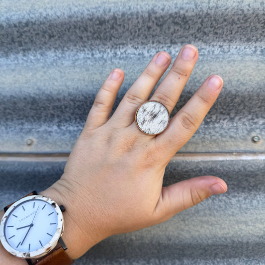 Copper Cowhide Ring - #5