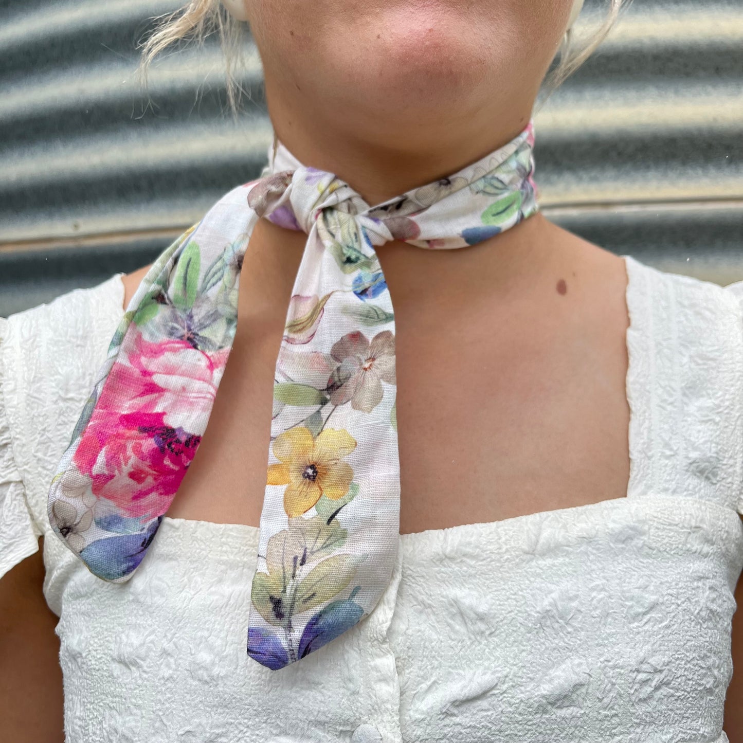 Pink & Green Floral - Tie