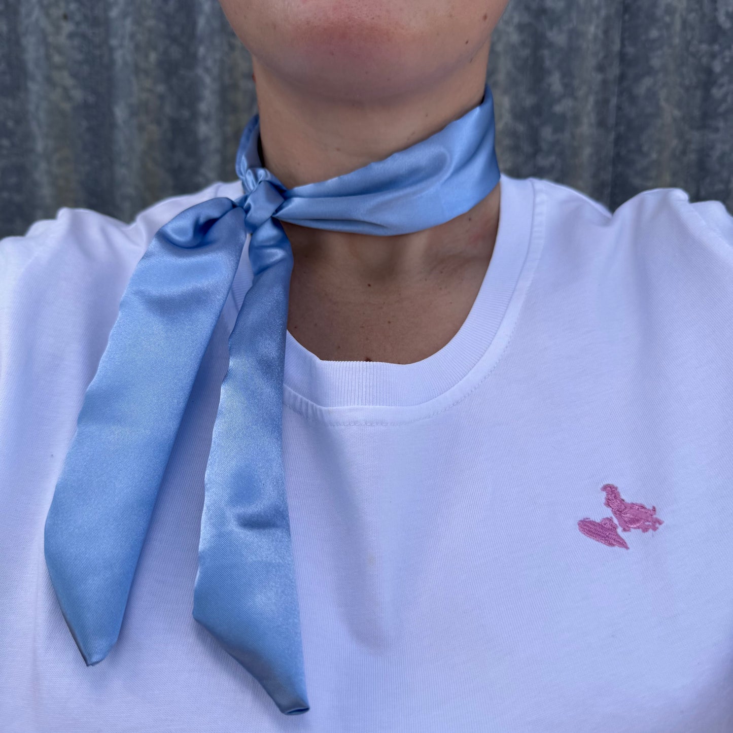 Icy Blue Satin - Tie