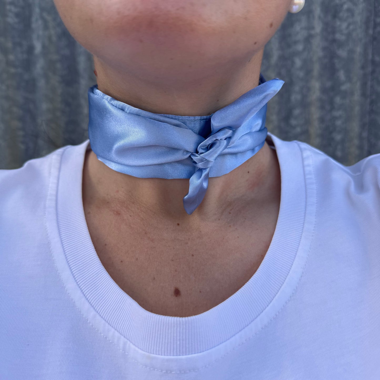 Icy Blue Satin - Tie